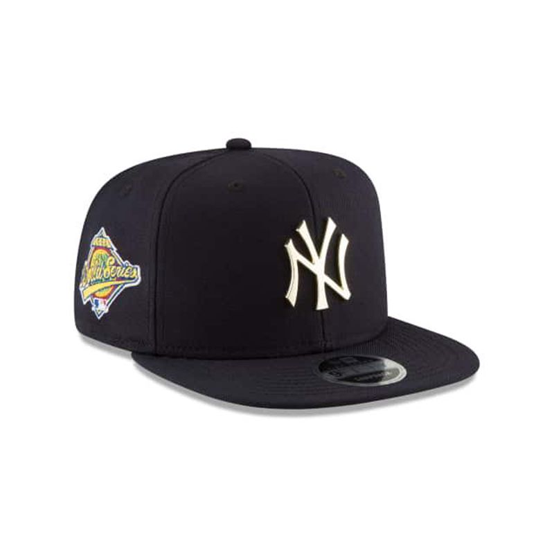 MLB New York Yankees Metal Badge High Crown 9Fifty Snapback (WUZ9318) - Blue New Era Caps